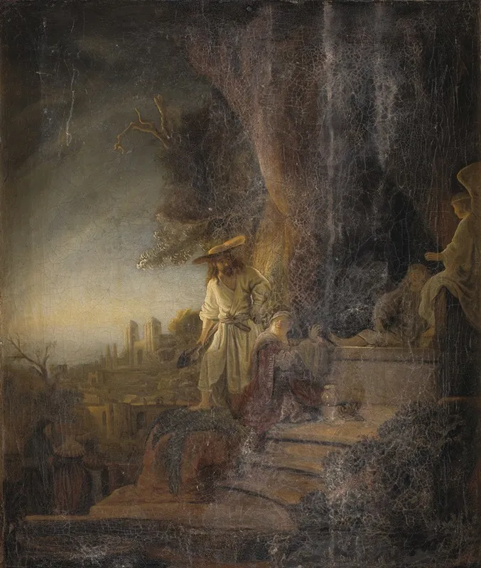 King Ahasuerus Presents Mordecai With His Ring Wall Art by Aert de Gelder - High-Resolution Digital Print