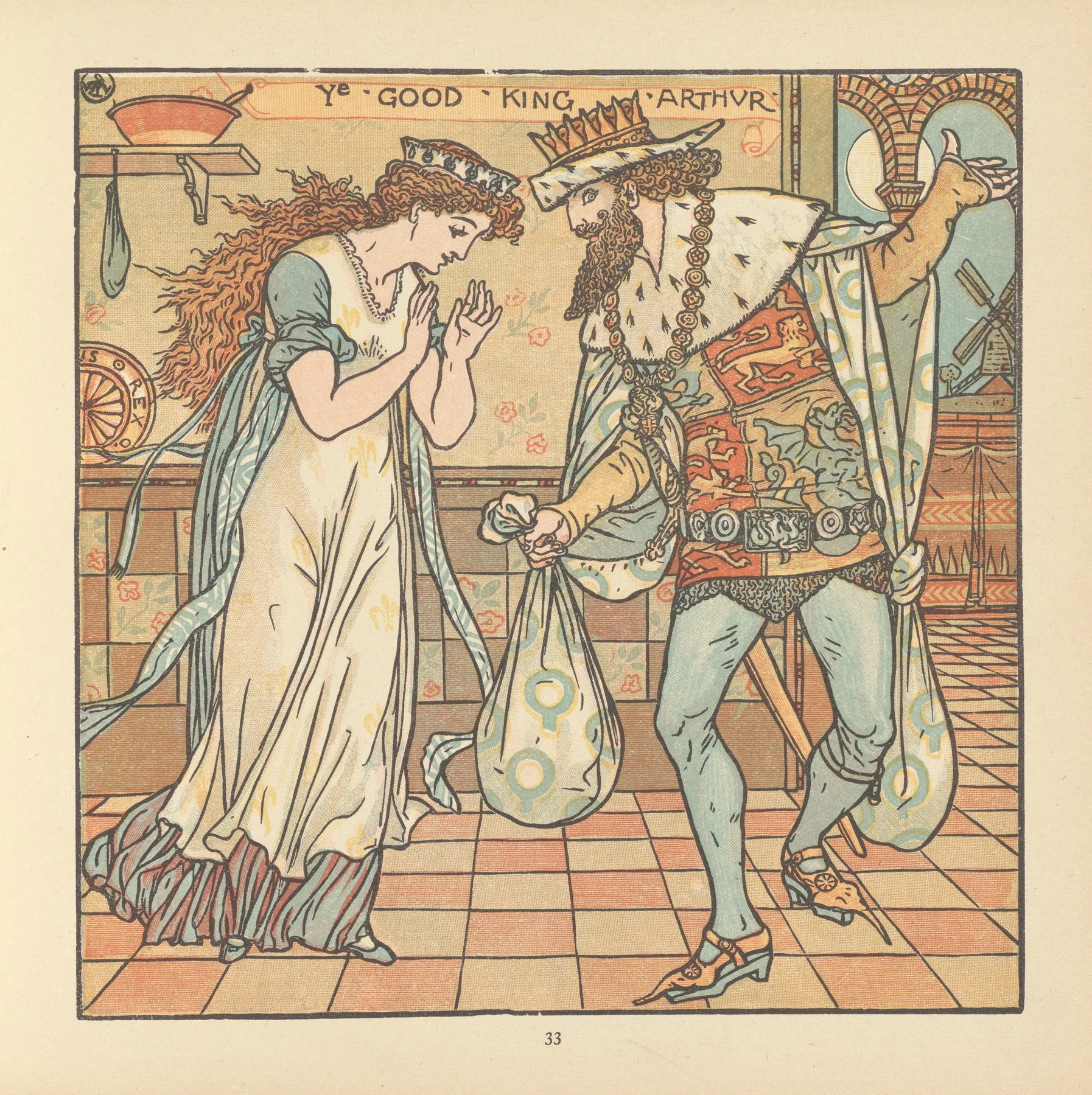 King Arthur 3 Wall Art by Walter Crane - High-Resolution Digital Print