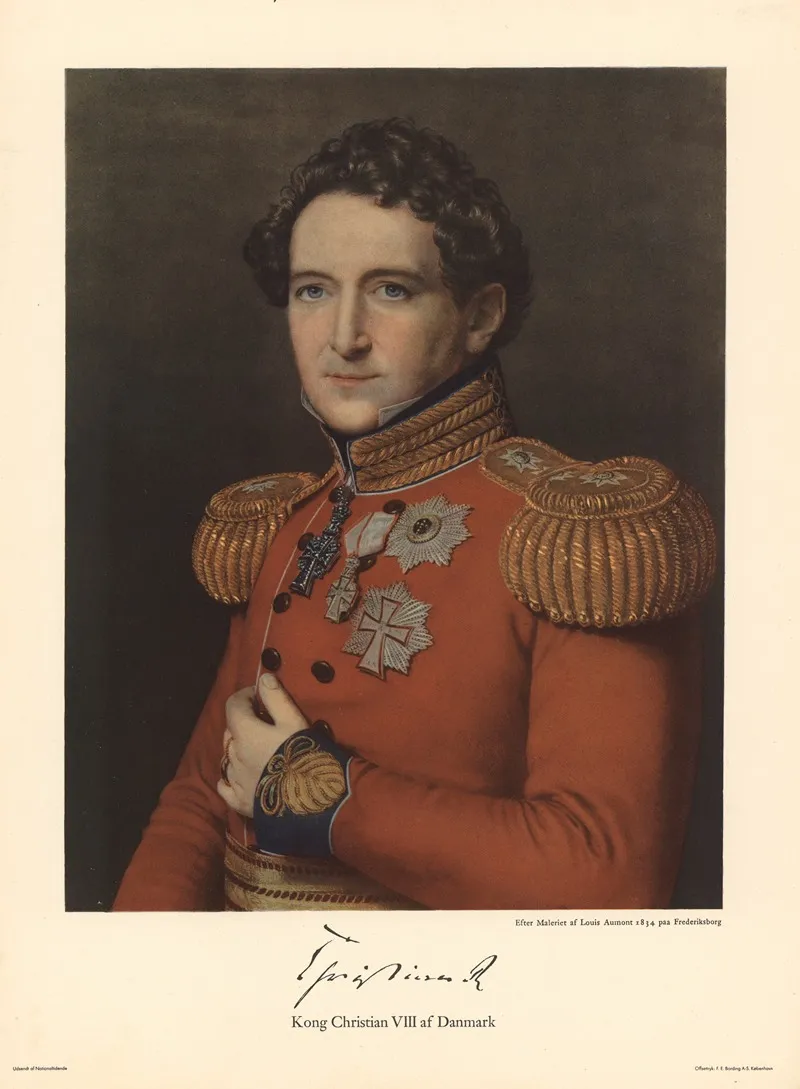 King Christian Viii Of Denmark Wall Art by Louis Aumont - High-Resolution Digital Print