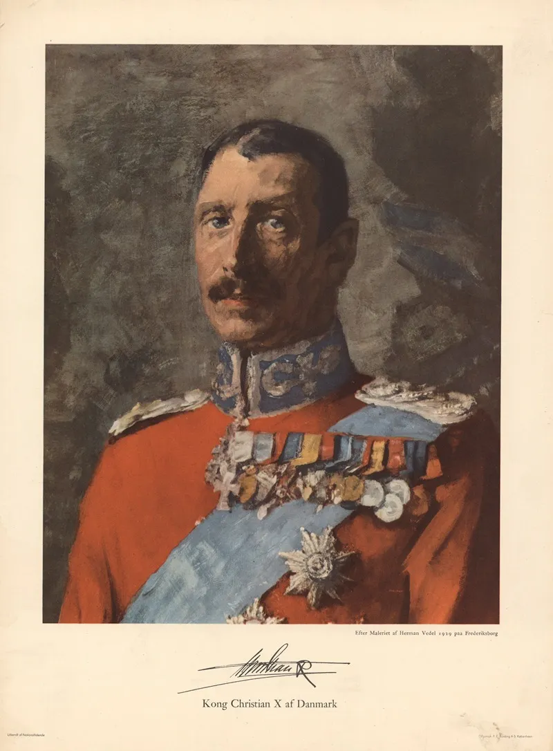 King Christian X Of Denmark Wall Art by Hermann Vedel - High-Resolution Digital Print