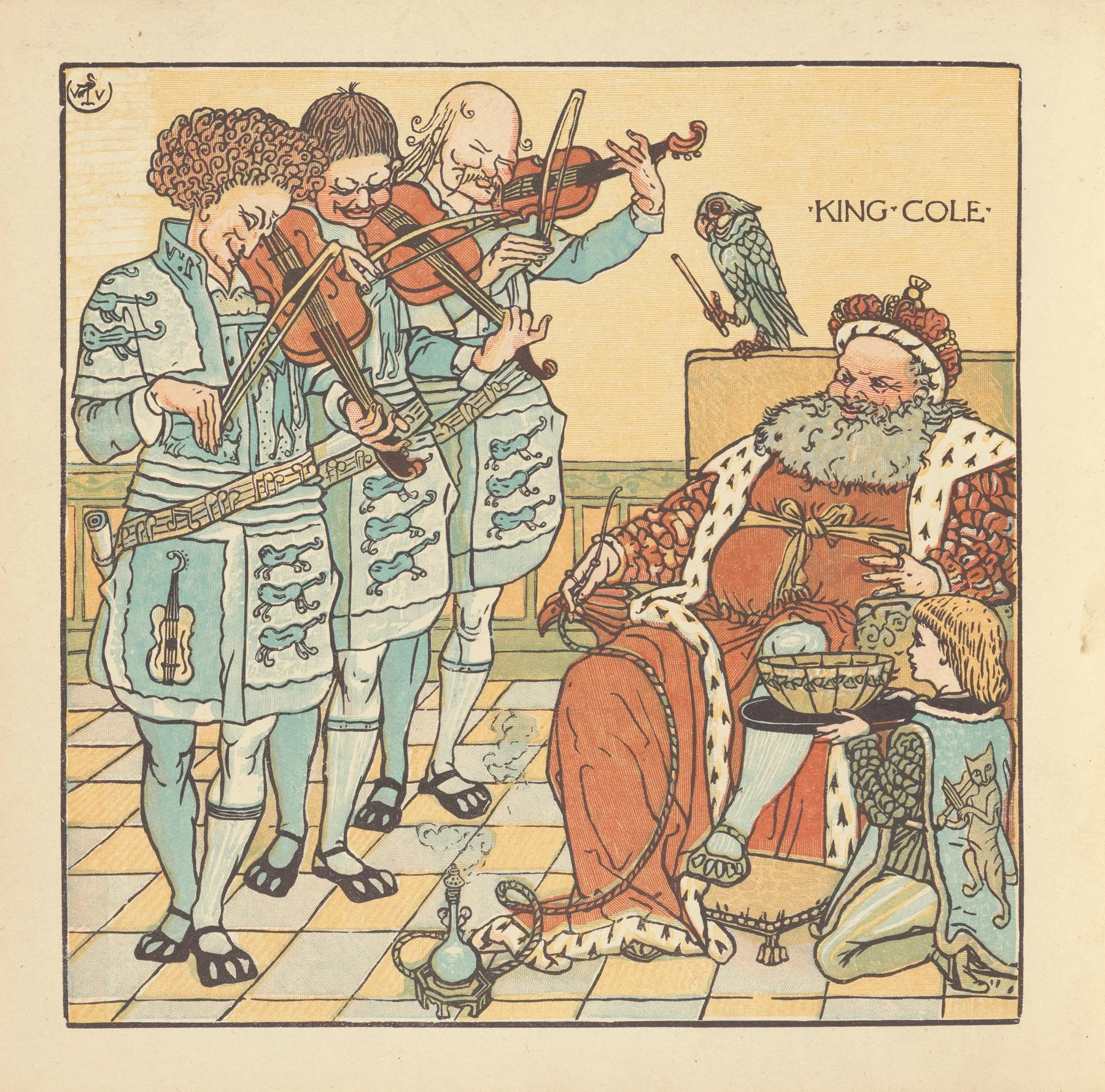 King Cole 4 Wall Art by Walter Crane - High-Resolution Digital Print