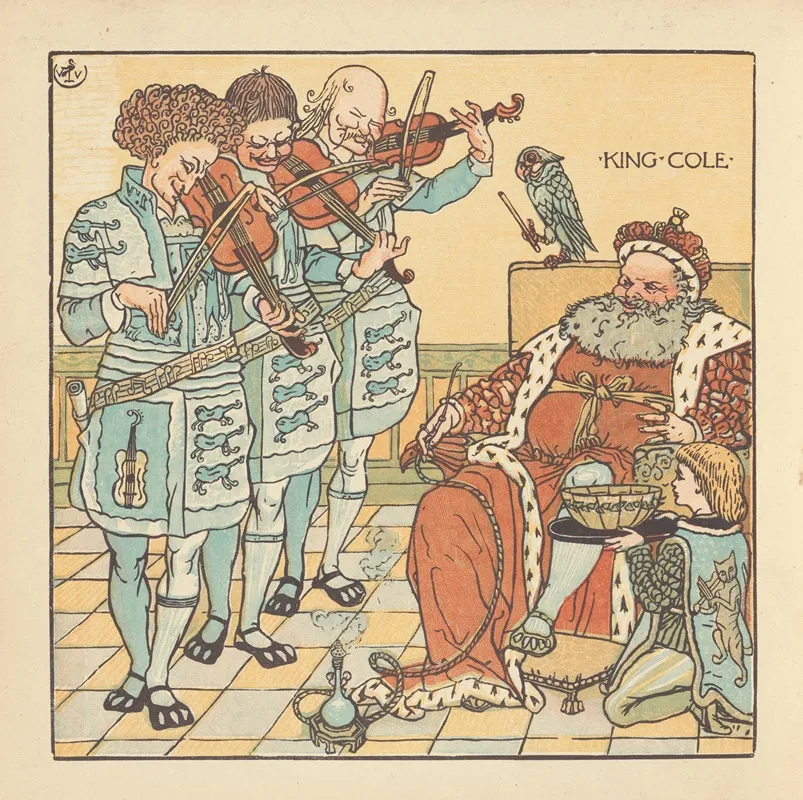 King Cole Wall Art by Walter Crane - High-Resolution Digital Print