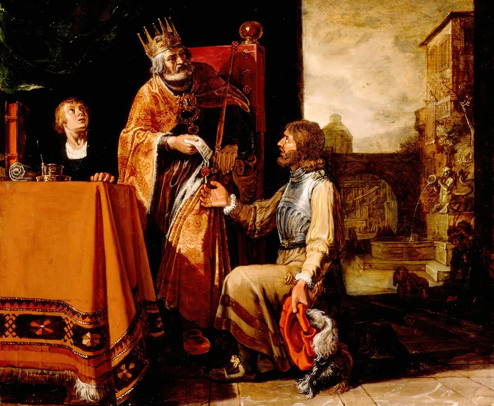 King David Handing The Letter To Uriah