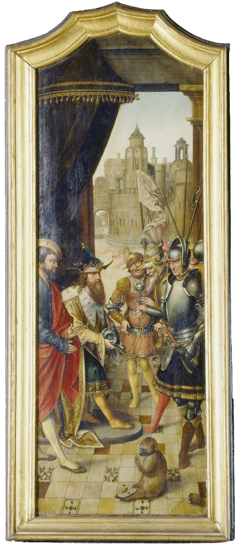 King David Receiving The Cistern Water Of Bethlehem 2 Wall Art by Master of the von Groote Adoration - High-Resolution Digital Print