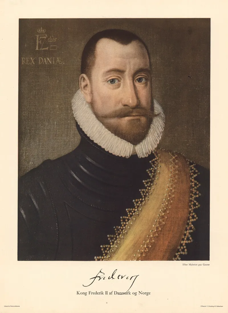 King Frederick Ii Of Denmark And Norway Wall Art by F.E. Bording - High-Resolution Digital Print
