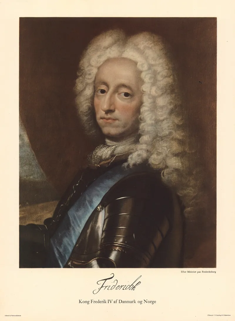 King Frederick Iv Of Denmark And Norway Wall Art by F.E. Bording - High-Resolution Digital Print