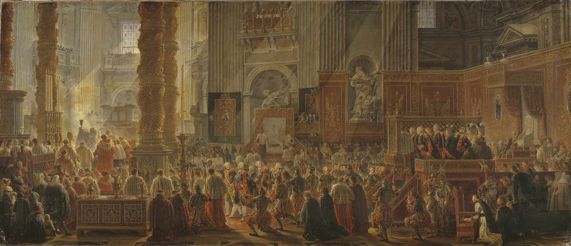 King Gustav Iii Attending Christmas Mass In 1783 In St Peters Rome