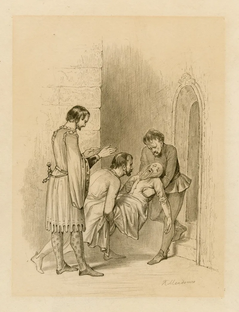King Henry Vi Pt 1 King Richard Ii Merchant Of Venice Wall Art by Joseph Kenny Meadows - High-Resolution Digital Print