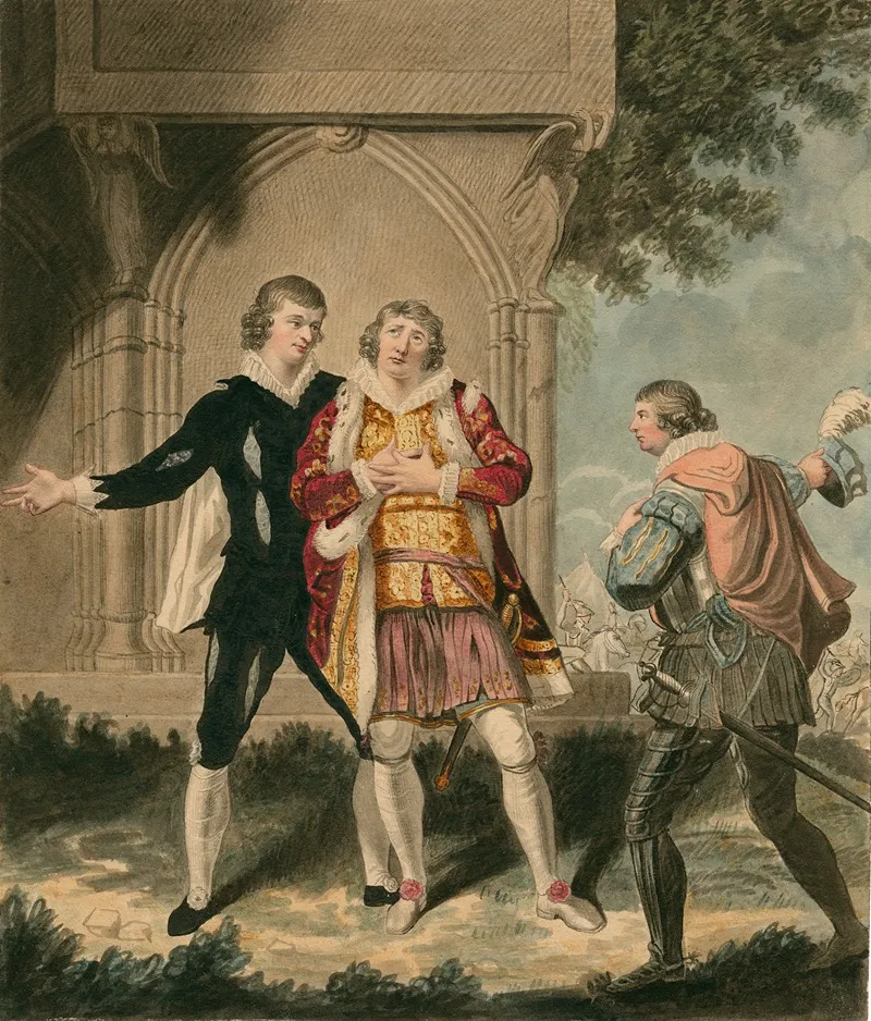 King John With Messers Powell Bensley And J R Smith Wall Art by Sylvester Harding - High-Resolution Digital Print