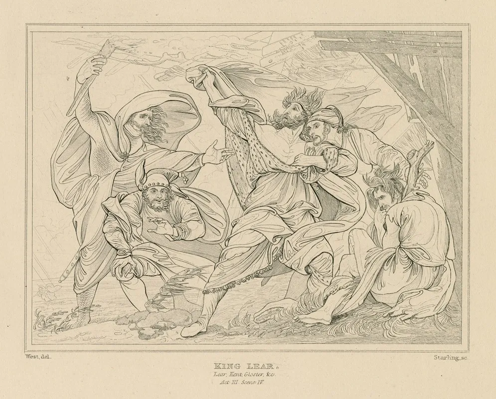 King Lear Act Iii Scene Iv 2 Wall Art by William Francis Starling - High-Resolution Digital Print