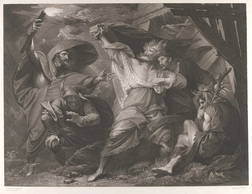 King Lear Act Iii Scene Iv Wall Art by Benjamin West - High-Resolution Digital Print