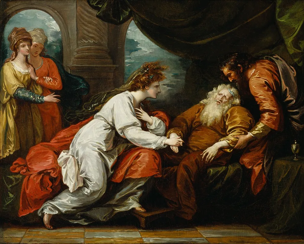 King Lear And Cordelia 3 Wall Art by Benjamin West - High-Resolution Digital Print