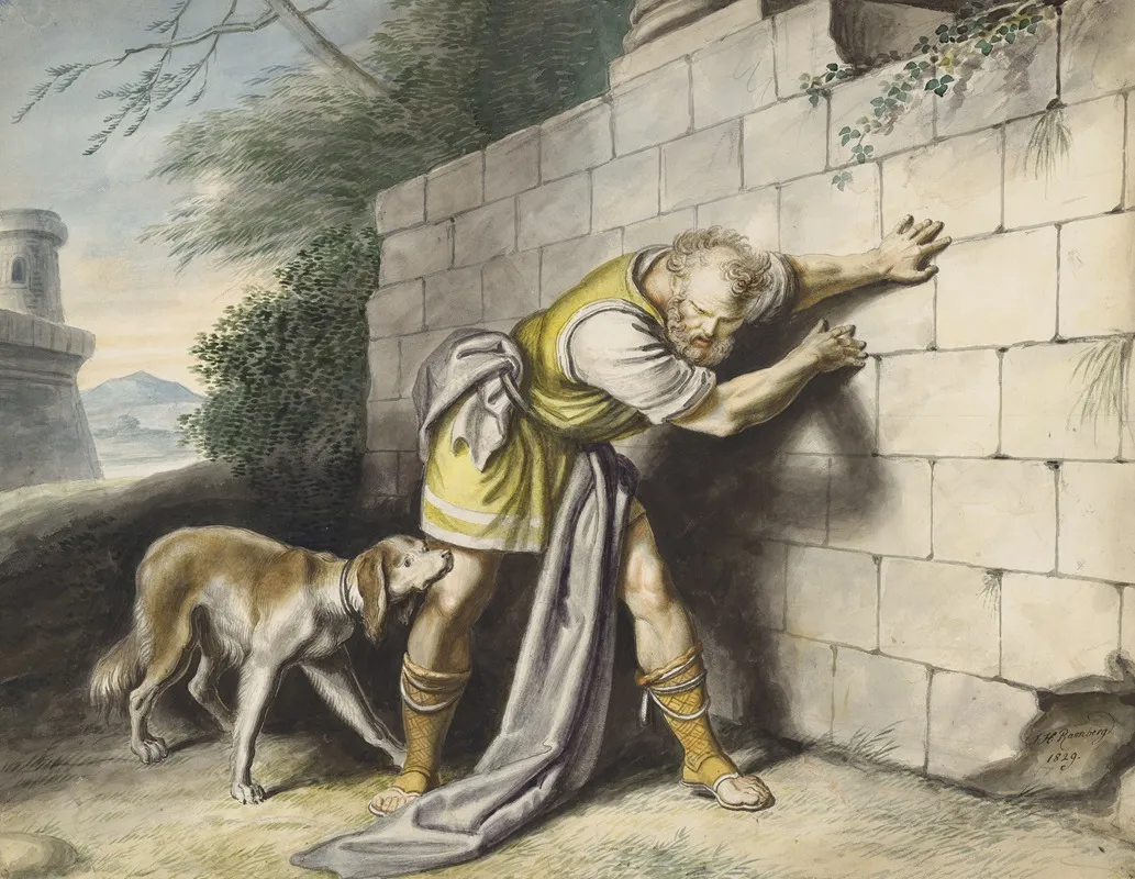 King Lear Iii 7 Regan Go Thrust Him Out At Gates And Let Him Smell His Way To Dover Wall Art by Johann Heinrich Ramberg - High-Resolution Digital Print