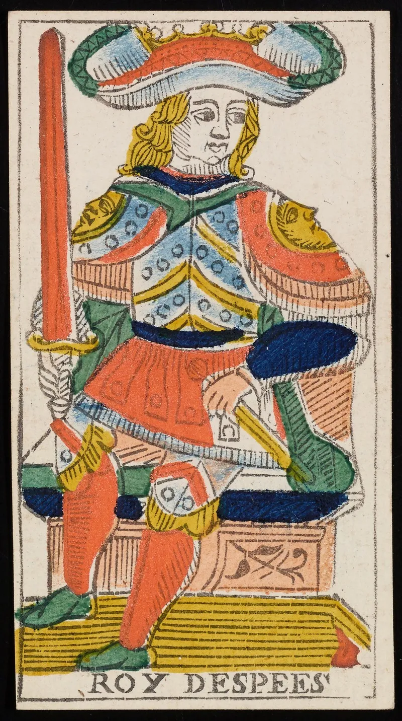 King Of Swords Wall Art by Claude Burdel - High-Resolution Digital Print