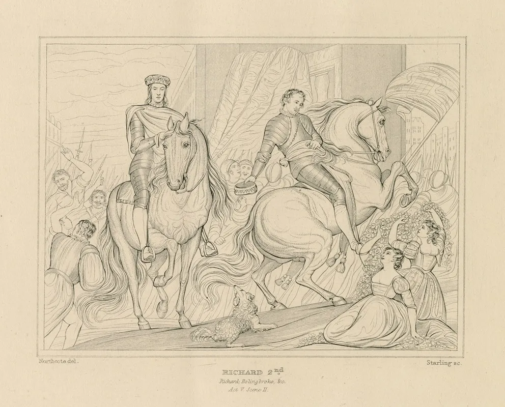 King Richard The Second Act V Scene Ii Wall Art by William Francis Starling - High-Resolution Digital Print
