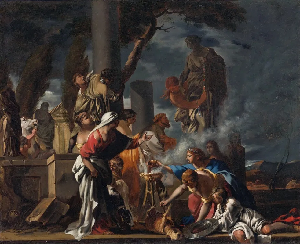King Solomon Sacrificing To The Idols 2