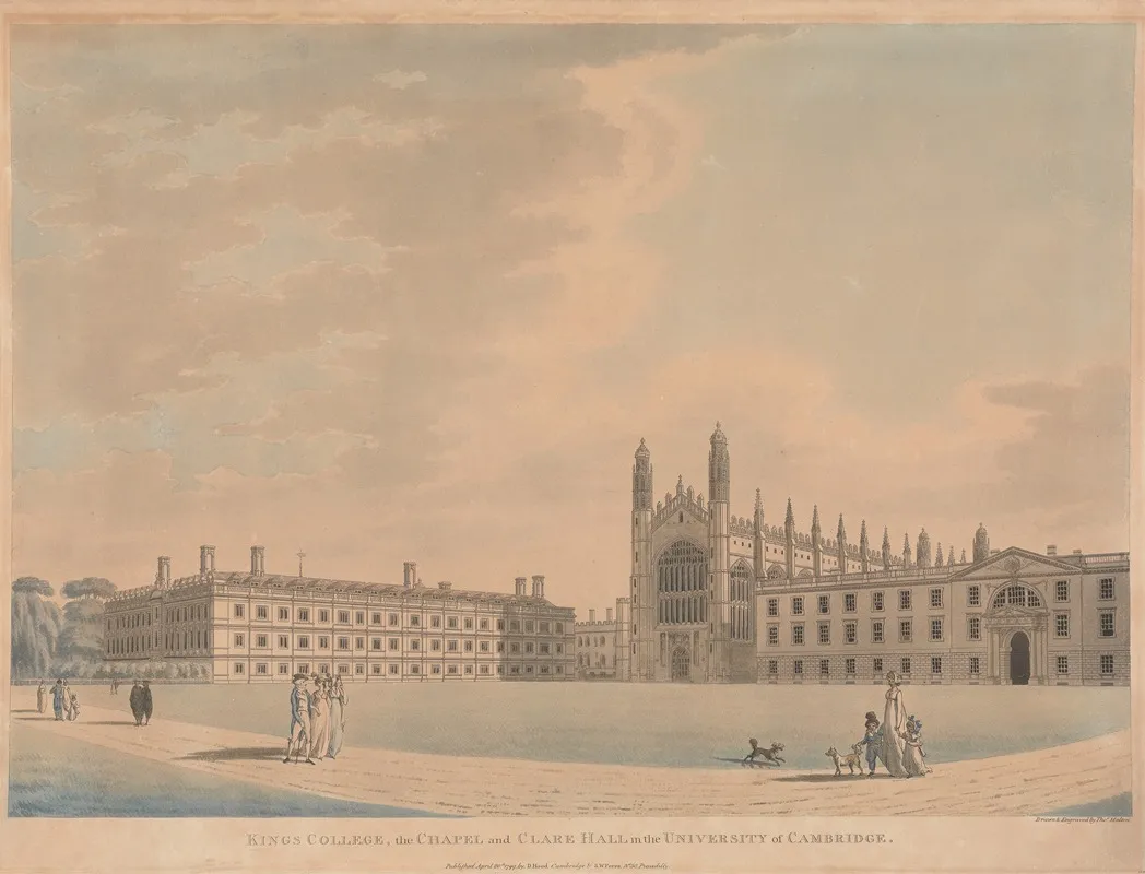 Kings College The Chapel And Clare Hall In The University Of Cambridge