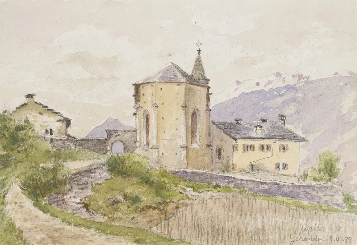 Kirche In Geronde Wall Art by Paul Franz Otto - High-Resolution Digital Print