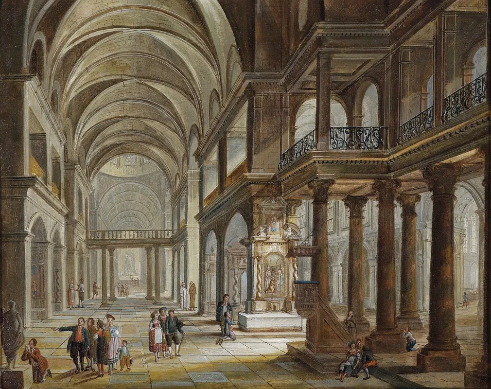 Kircheninterieur Wall Art by Christian Stöcklin - High-Resolution Digital Print