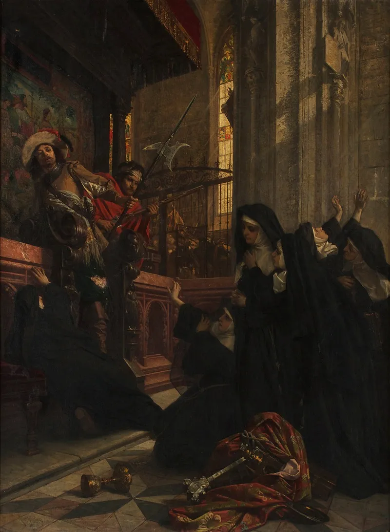 Kirchenschander Im 30 Jahrigen Krieg Wall Art by Rudolf Geyling - High-Resolution Digital Print