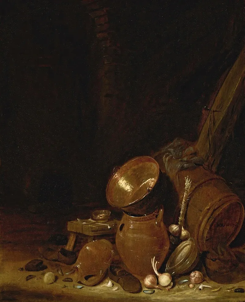 Kitchen Interior 4 Wall Art by Willem Kalf - High-Resolution Digital Print