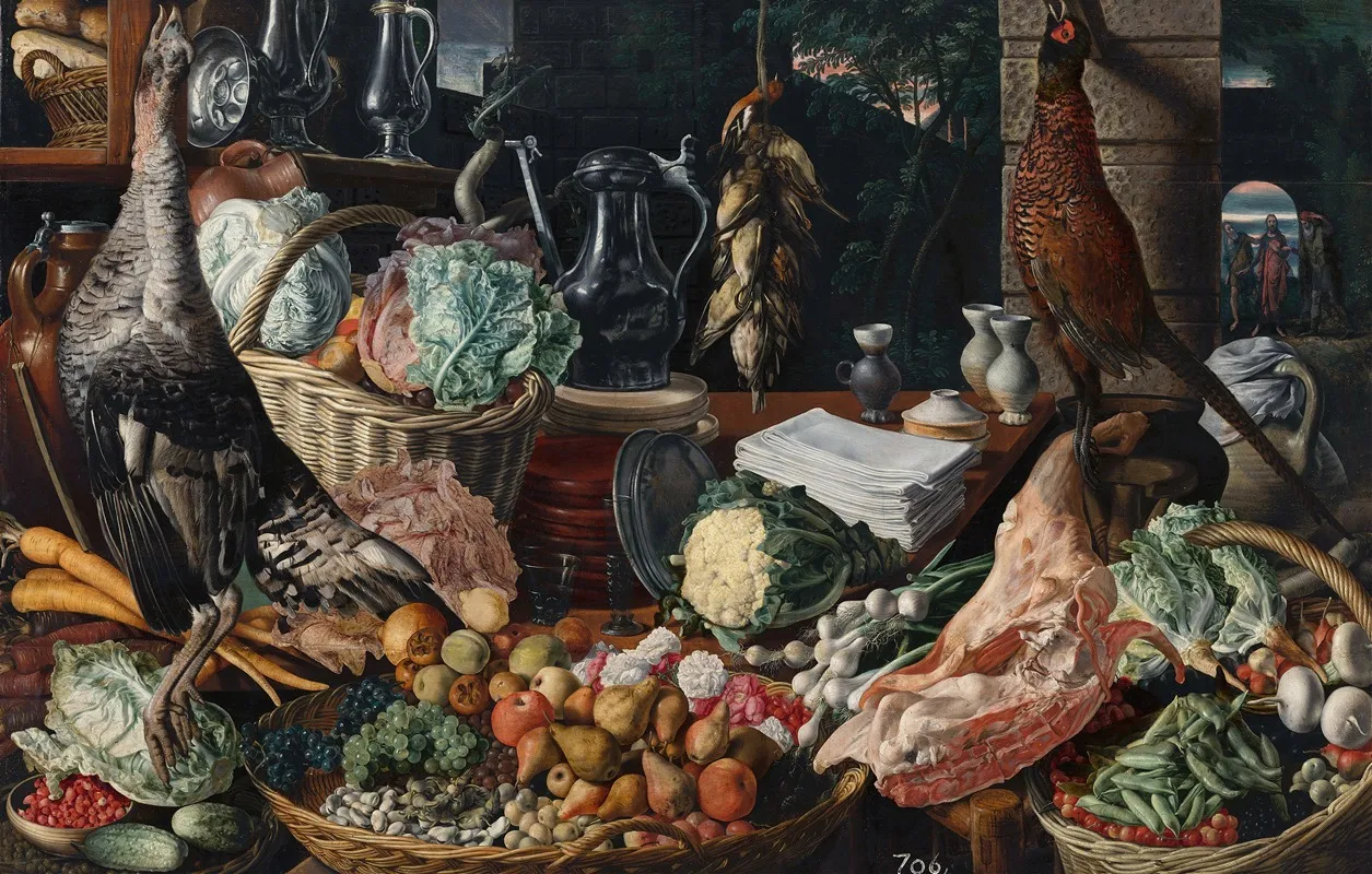 Kitchen Scene With Christ At Emmaus