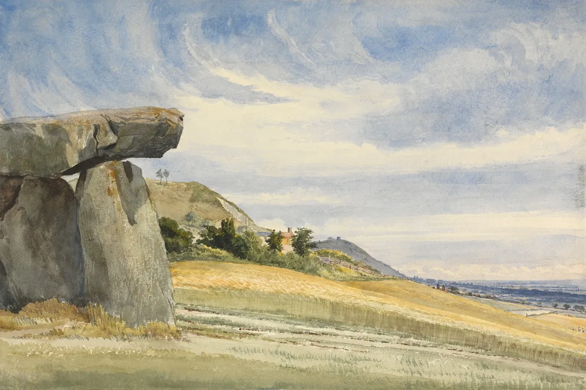 Kits Coty House Near Maidstone Kent Wall Art by Alfred Gomersal Vickers - High-Resolution Digital Print