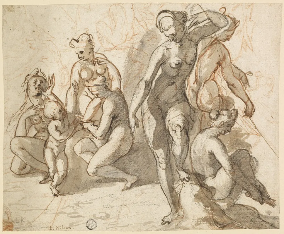 Kizze Einer Figurengruppe