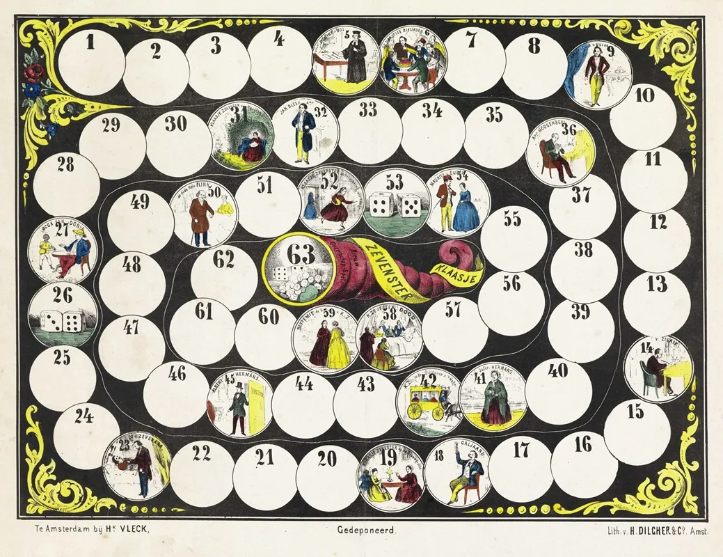 Klaasje Zevenster Nieuw Gezelschap Spel Wall Art by H. Dilcher & Co - High-Resolution Digital Print