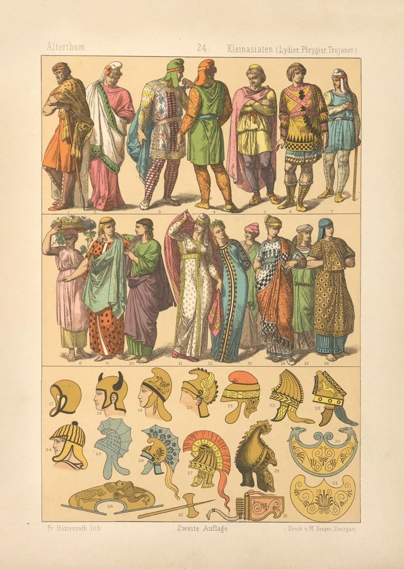 Kleinasiaten Lydier Phrygier Trojaner