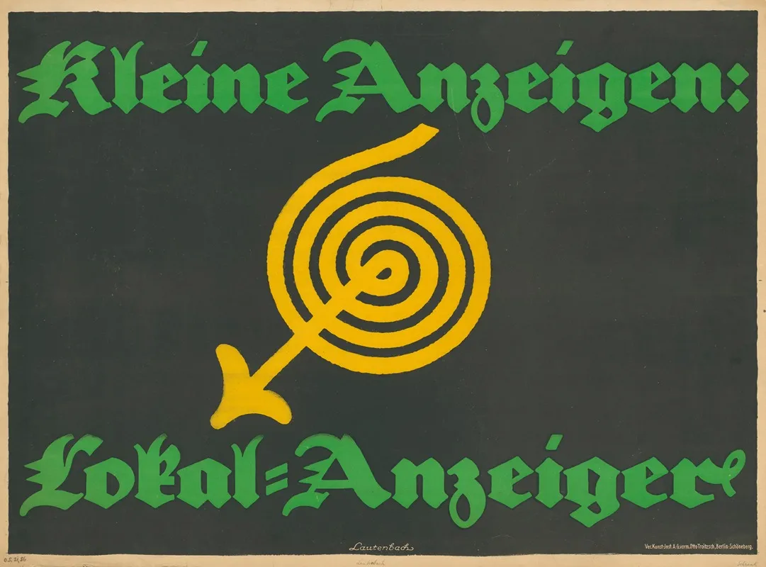 Kleine Anzeigen Lokal Anzeiger Wall Art by Lautenbach - High-Resolution Digital Print