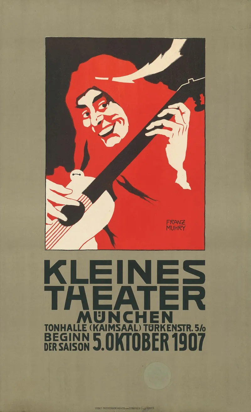 Kleines Theater Munchen Wall Art by Franz Muhry - High-Resolution Digital Print