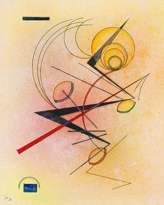 Kleines Warm Wall Art by Wassily Kandinsky - High-Resolution Digital Print