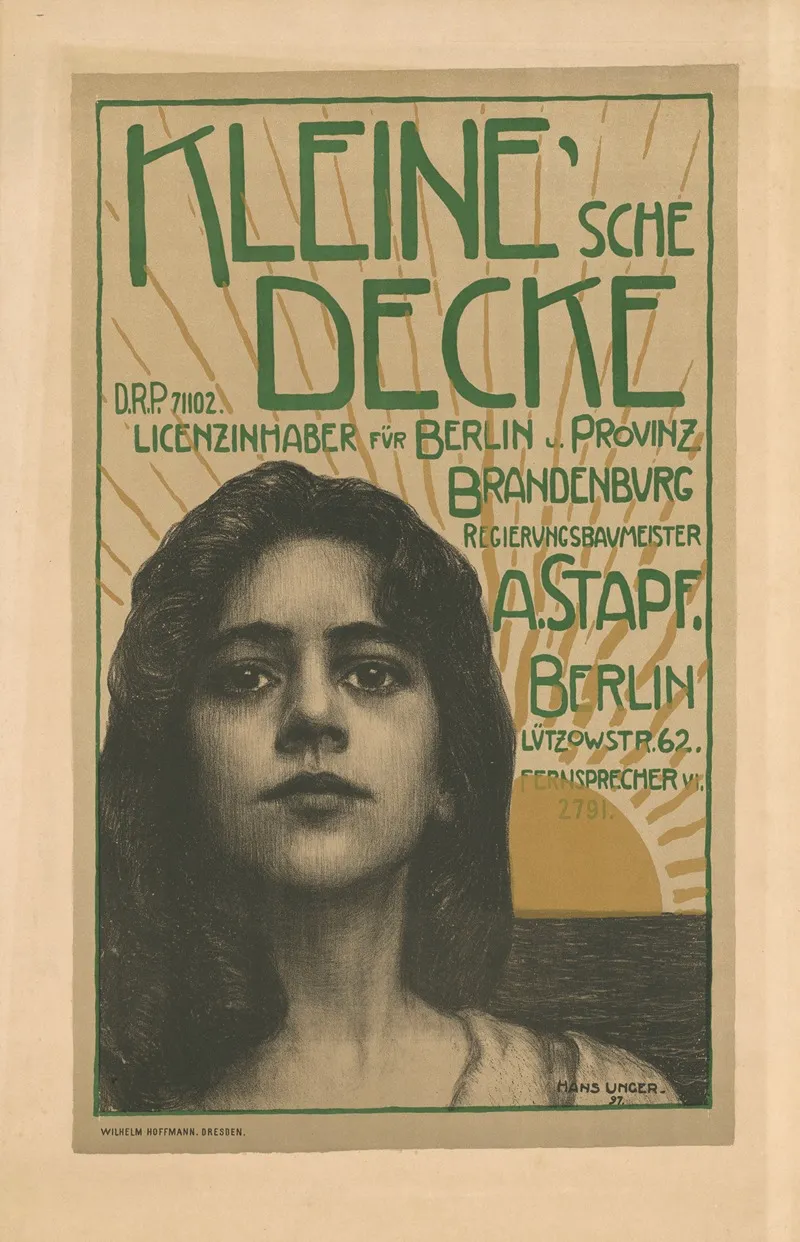 Kleinesche Decke Wall Art by Hans Unger - High-Resolution Digital Print