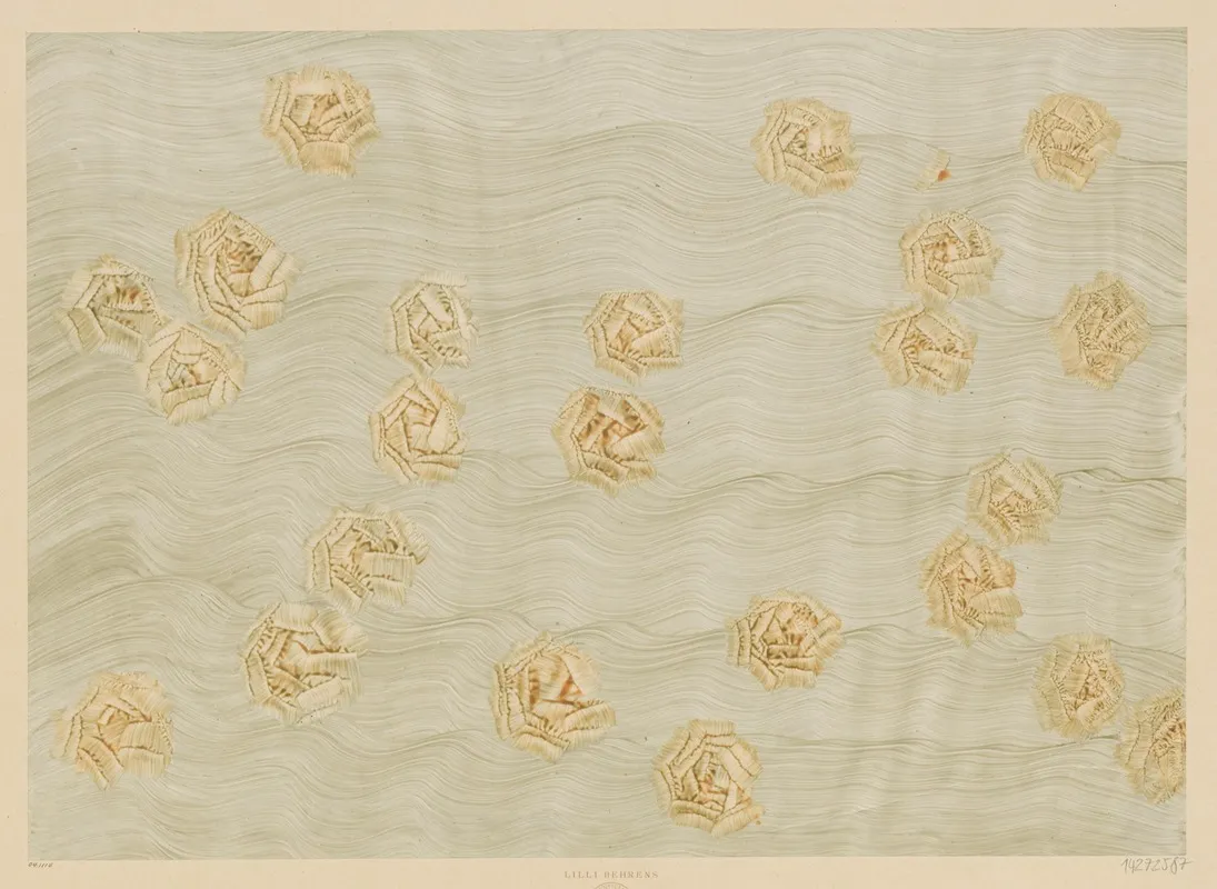 Kleisterpapier Mit Blutenmotiven 2