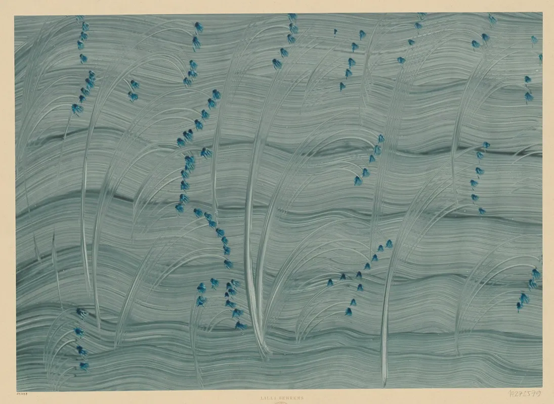 Kleisterpapier Mit Stilisierten Blutenzweigen