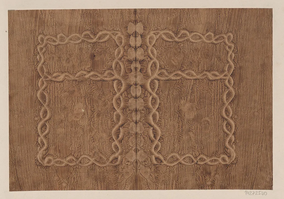 Kleisterpapier Mit Verdrangungsdekor 17