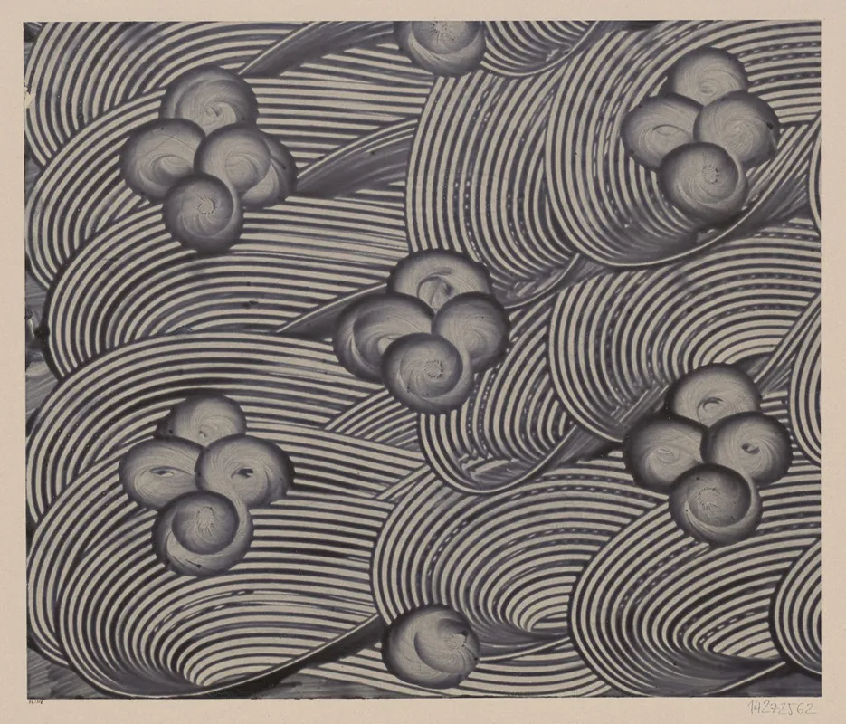 Kleisterpapier Mit Verdrangungsdekor 7