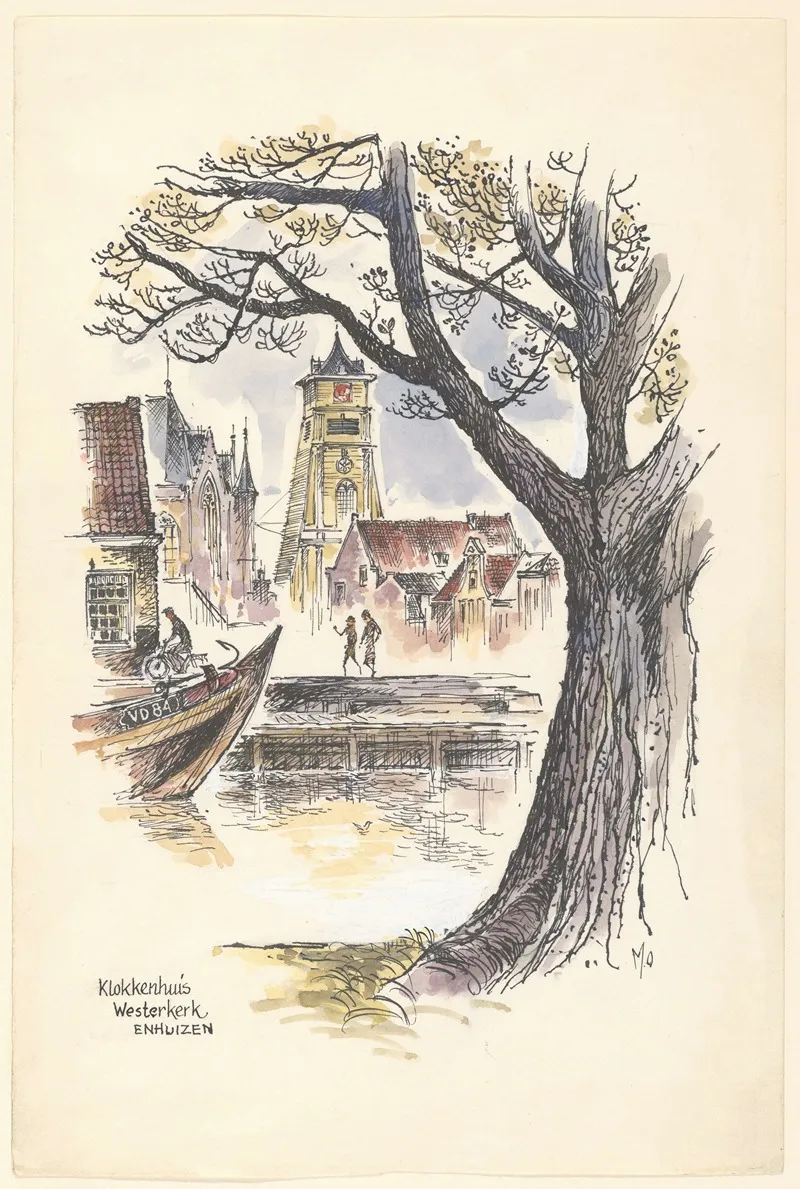 Klokkenhuis Van De Westerkerk Wall Art by Maarten Oortwijn - High-Resolution Digital Print