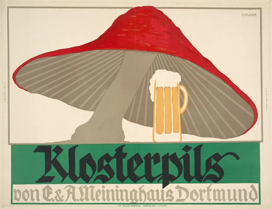 Klosterpils Von E A Meininghaus Dortmund Wall Art by Carl Kunze - High-Resolution Digital Print