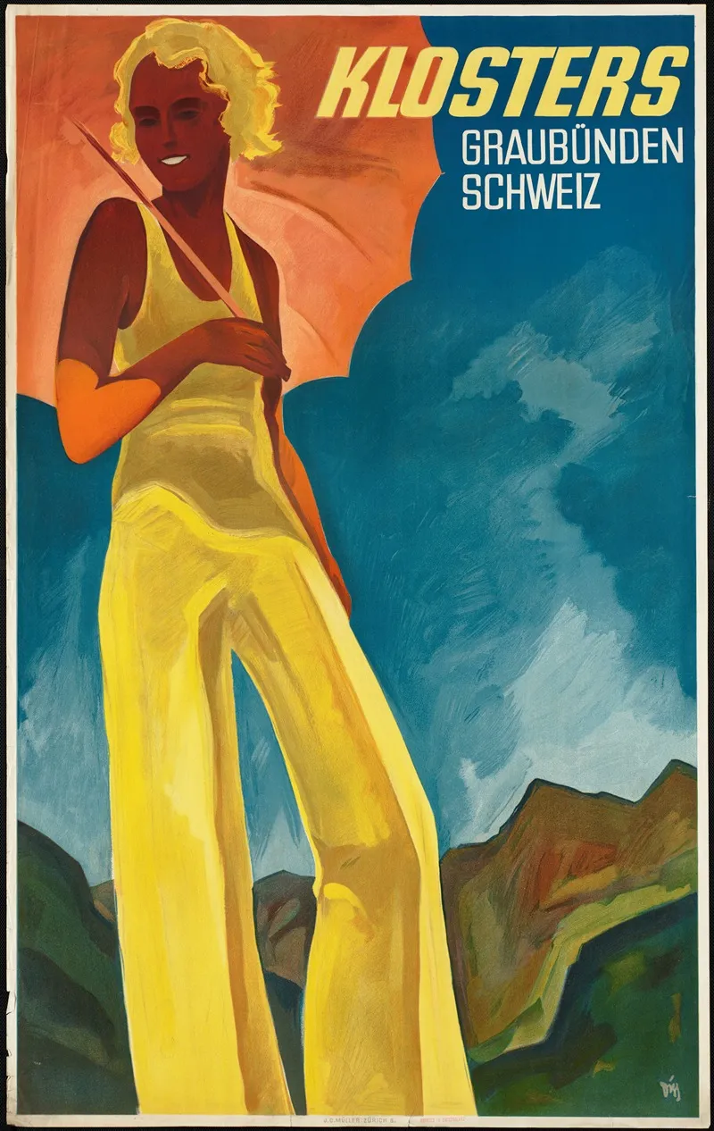 Klosters Graubunden Schweiz Wall Art by Anonymous - High-Resolution Digital Print