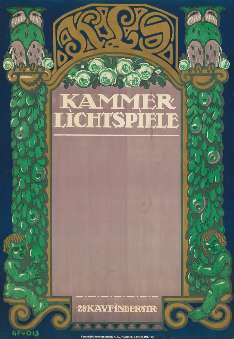 Kls Kammer Lichtspiele Wall Art by Georg Fuchs - High-Resolution Digital Print