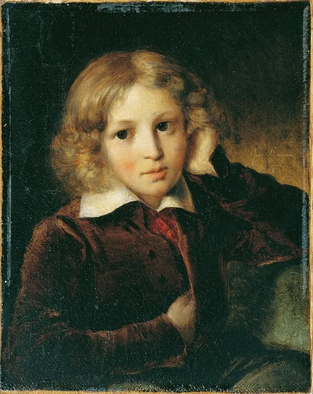 Knabenbildnis Wall Art by Josef Bayer - High-Resolution Digital Print