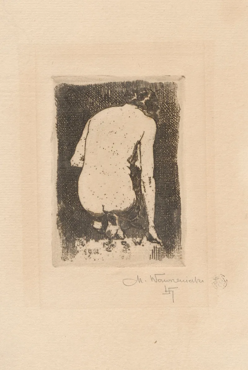 Kneeling Female Nude From The Back