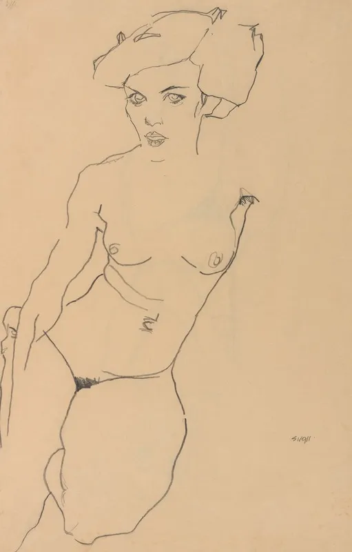Kneeling Female Nude