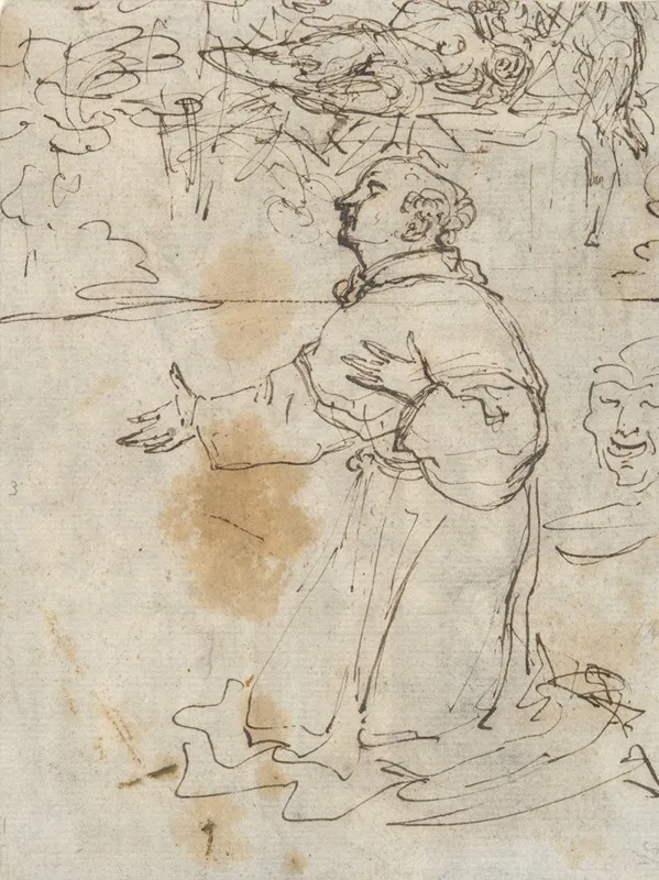 Kneeling Saint And Other Sketches