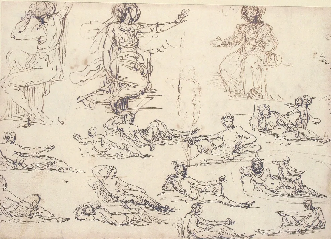 Kneelingseated Kneeling And Reclining Figures