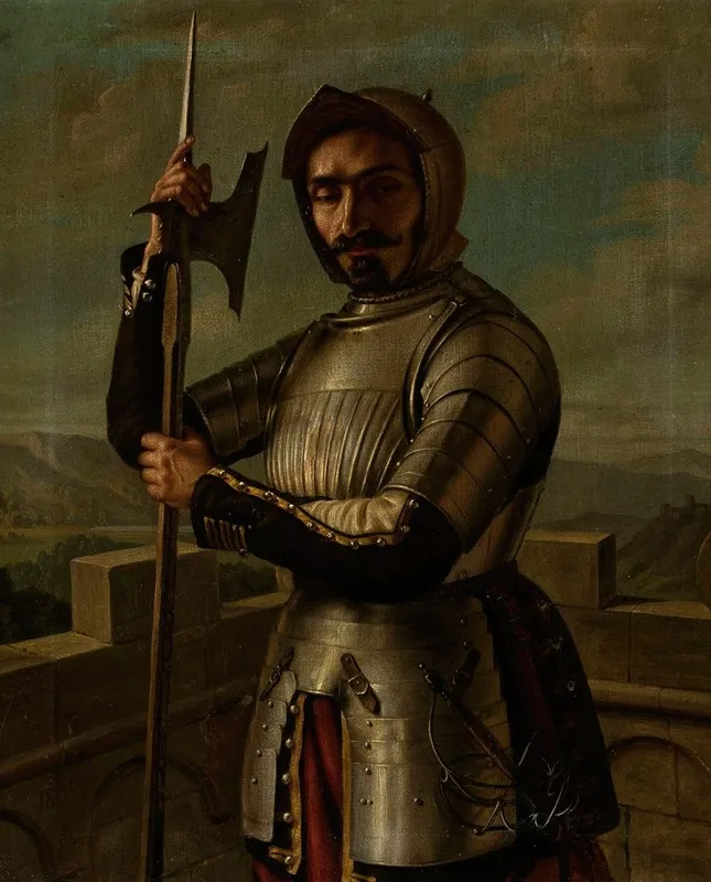 Knight In Armour Wall Art by Aleksander Lesser - High-Resolution Digital Print