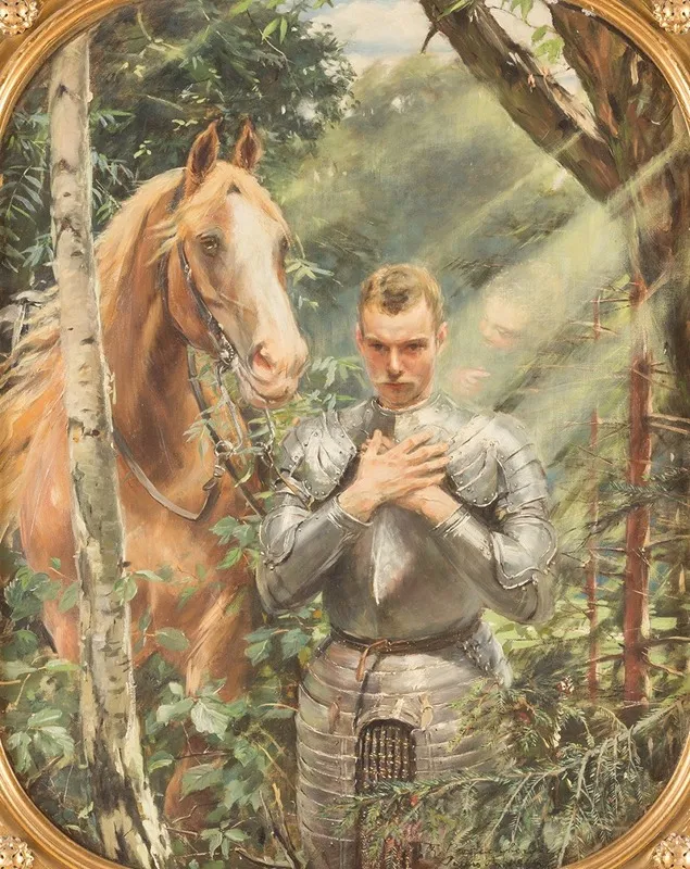 Knight Of The Teutonic Order Wall Art by Theodor Bohnenberger - High-Resolution Digital Print