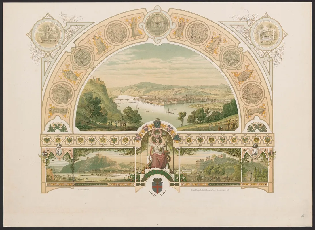 Koblenz Wall Art by Caspar Scheuren - High-Resolution Digital Print